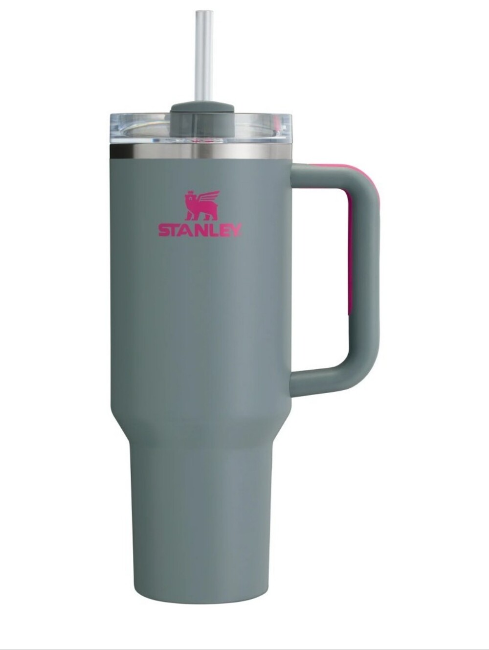 Stanley Quencher Flowstate 40oz Grey Rock Stainless Steel Tumbler No Straw